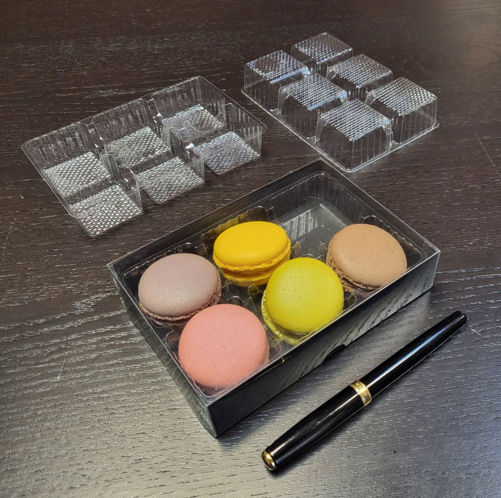 Cutie M227+228 cu chesa plastic 6macarons M4205-2